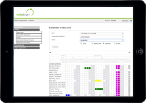 Vrijedagen voorbeeld verlofregistratie systeem