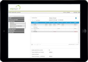 Vrijedagen voorbeeld verlofregistratie systeem