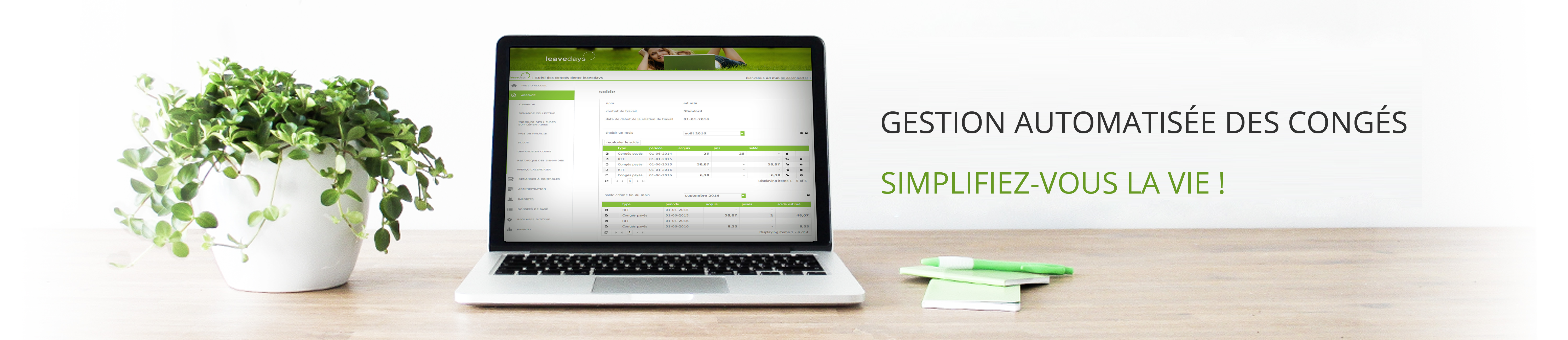 Gestion de congés simplifiée
